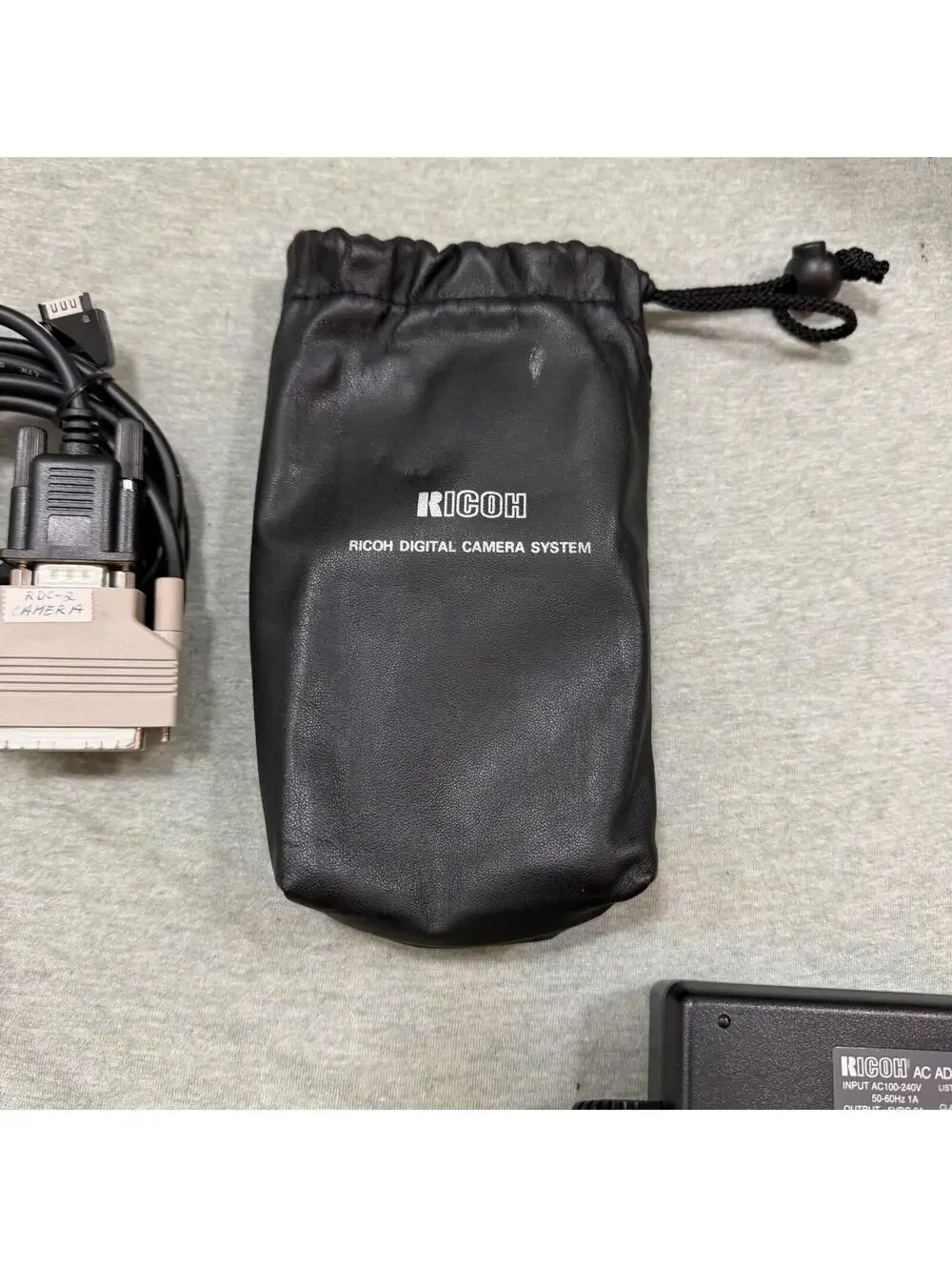 Vintage Ricoh RDC-2 Digital Camera System DM-2 LCD DR-2 ‎ Case & Cords Retro